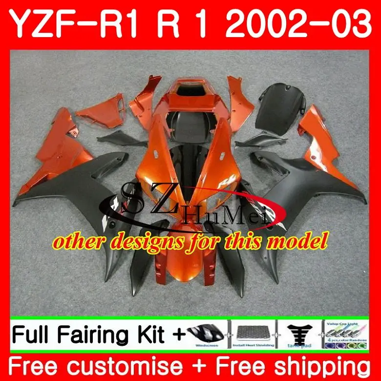 Корпус для YAMAHA YZF 1000 YZFR1 02 03 полностью белый кузов 73SH6 R 1 R1 YZF1000 2002 2003