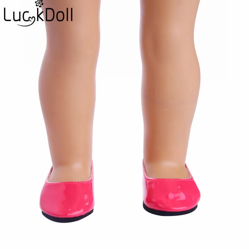 Красочная милая обувь LUCKDOLL 18 дюймов американская кукла 43 см аксессуары для