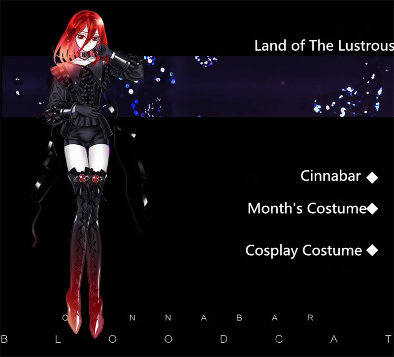 Костюм для косплея Houseki no Kuni костюм в стиле циннабар|Костюмы аниме| |
