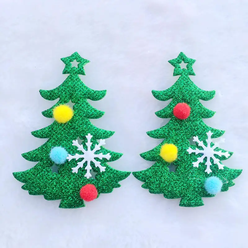 4 шт. 56*78 мм, фотообои с рождественской елкой, аксессуары для шитья-C777