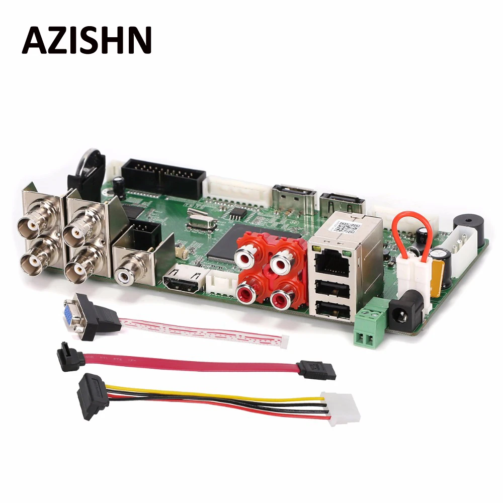 AZISHN CCTV H.264 AHD DVR 4CH1080N Гибридный AHD/CVI/TVI/CVBS 960 H D1 CIF 8CH 1080 P NVR обнаружение движения HDMI 5 в