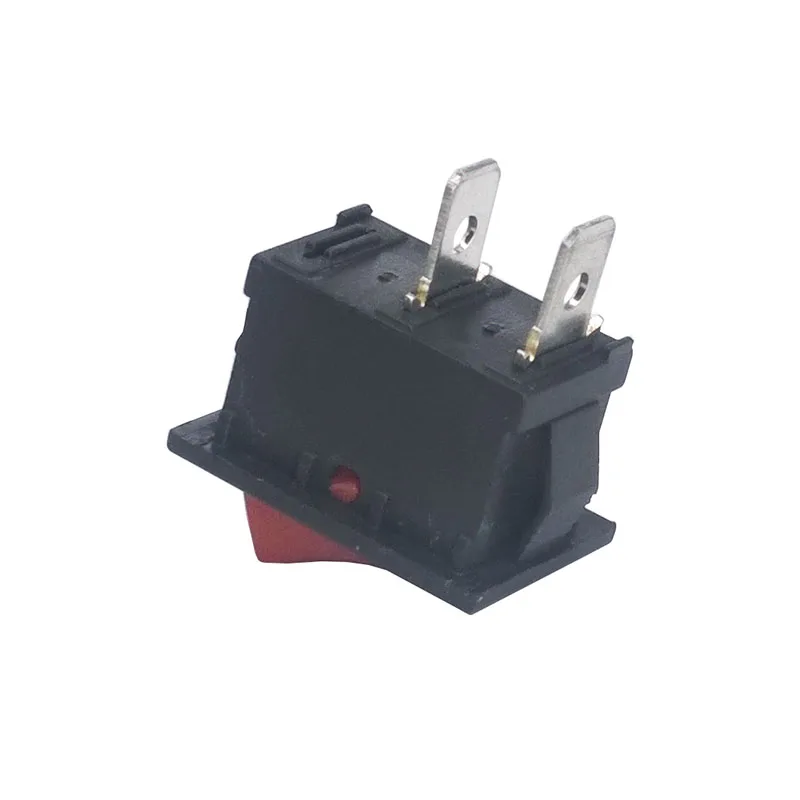 10 шт./лот KCD1 21*15 2 контактный красный 250 В 6A выключатель лодки оснастка SPST вкл. Выкл.