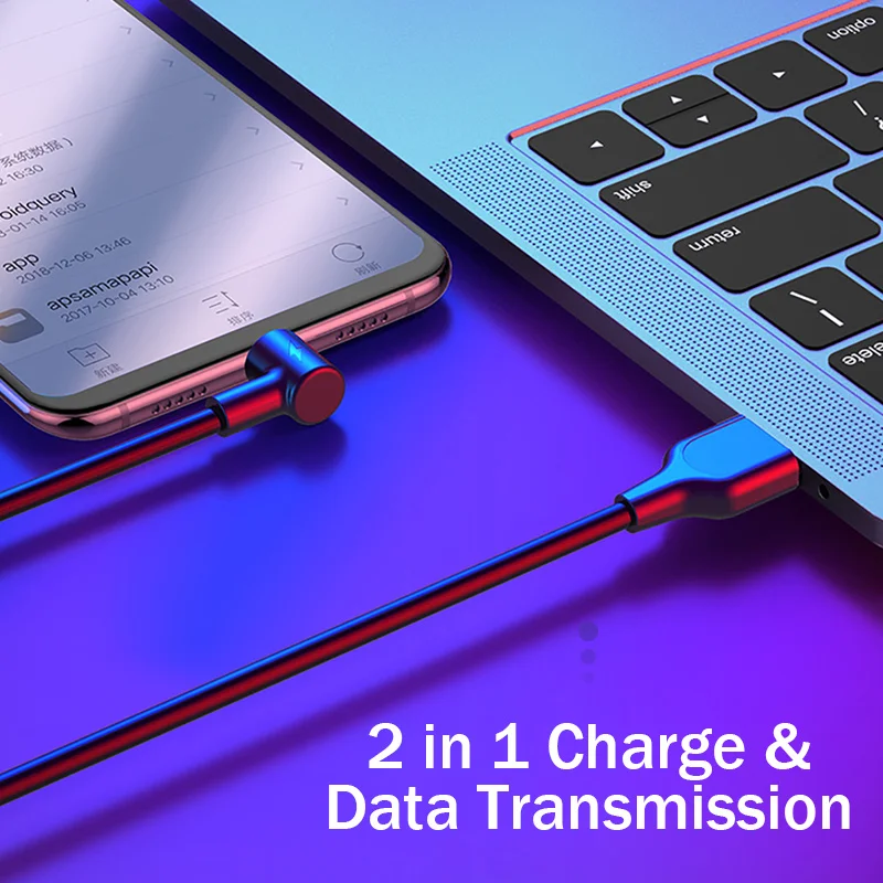 YKZ usb type C кабель для быстрой зарядки 90 градусов c передачи данных 5A Быстрая зарядка