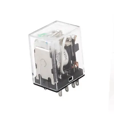 HH52PL DC 12V Катушка 8-контактный DPDT Зеленый LED электромагнитное реле