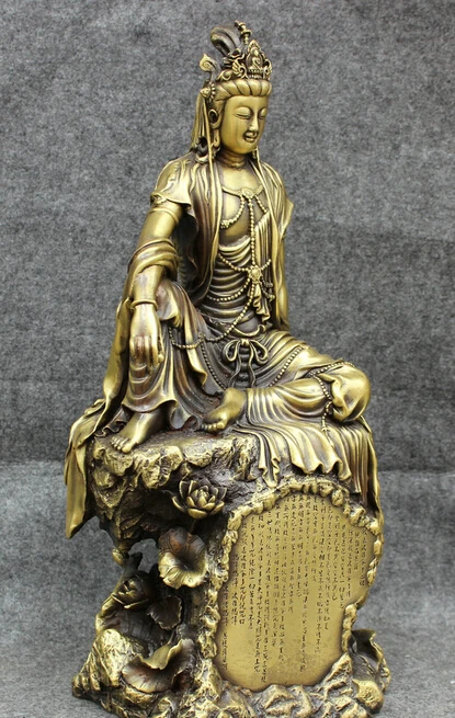 Оптовая продажа с фабрики статуя джосса китайской богини Гуань Инь из чистой