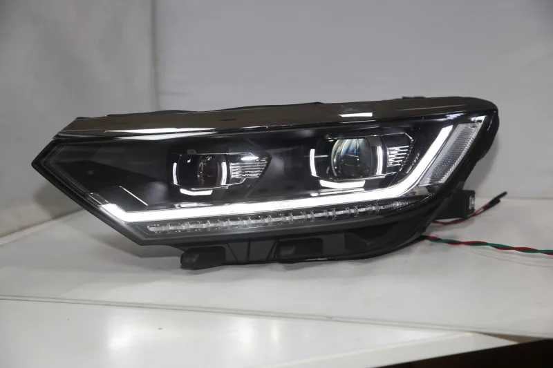 Год Европейская версия для Volkswagen для Passat B8 светодиодный головной фонарь Magotan светодиодные полосы фары с дневными ходовыми огнями