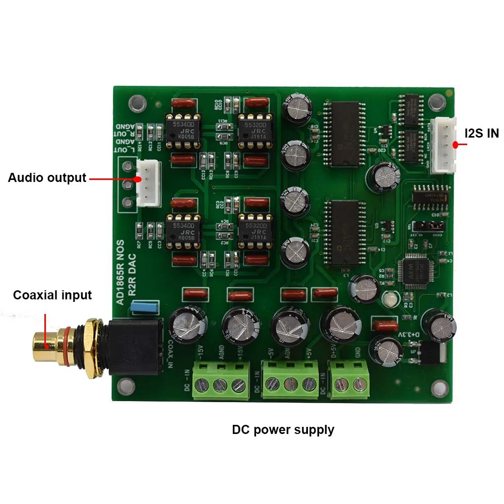 Lusya R2R декодер AD1865R NOS dac аудио декодирующая плата DC 15V T0490|Усилители мощности| |