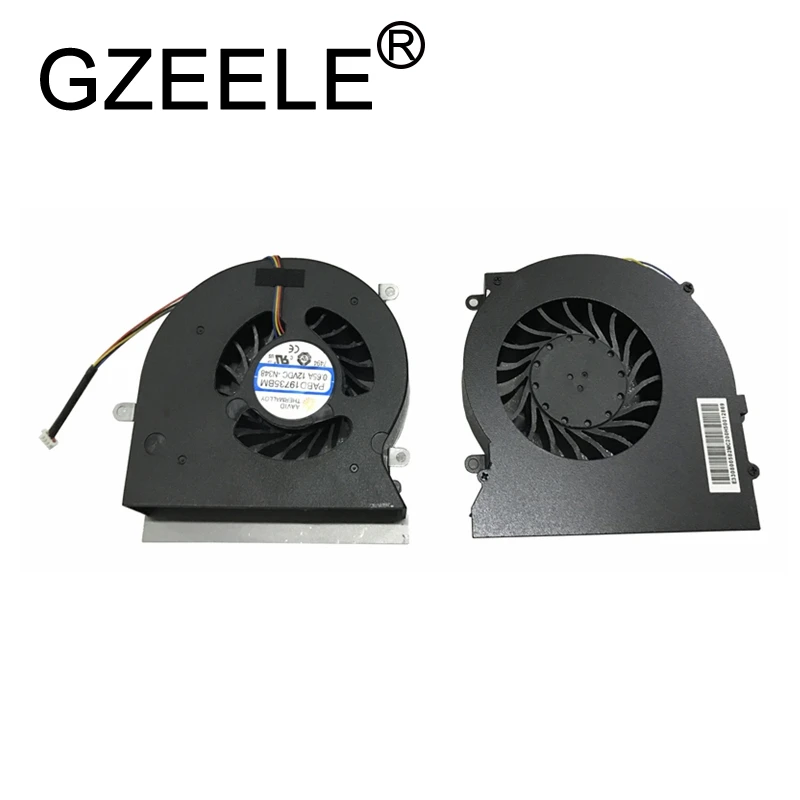 GZEELE Процессор вентилятор охлаждения для MSI GT62 GT62VR MS-16L1 MS-16L2 MS-16L3 6RD 6RE 7RE N322 N395 PABD19735BM 4-контактный 12V 0.65A 4Pin