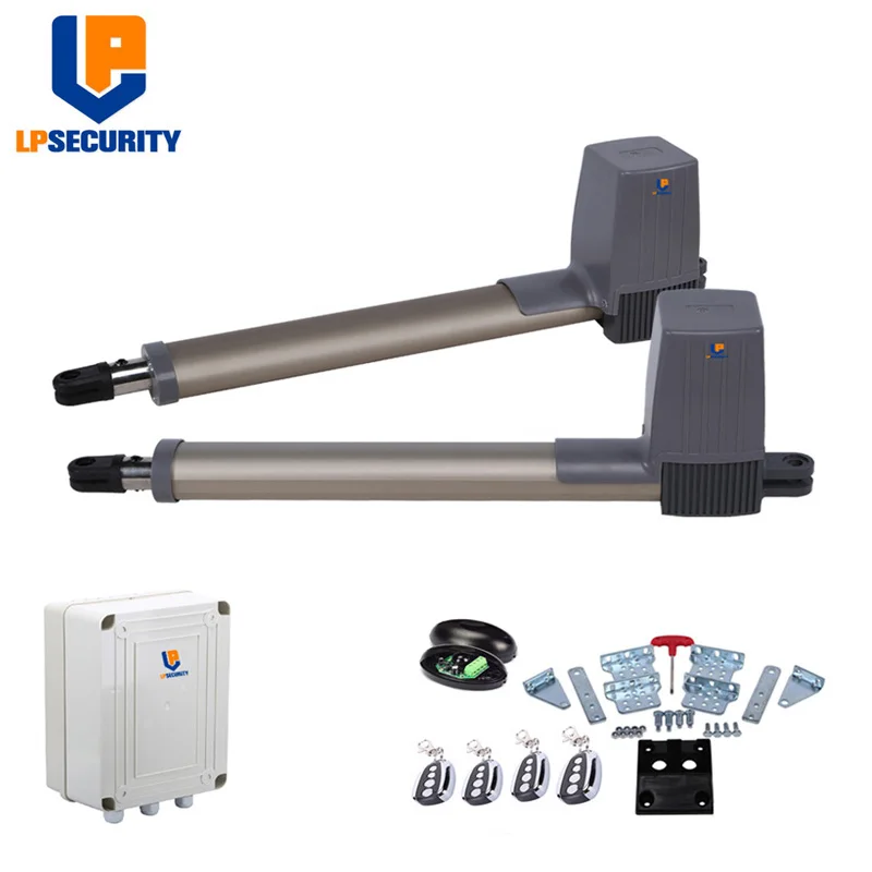 kit4 4remote sensor LPSECURITY электрические ворота/электрические распашные ворота открывалка 300 кг-600kgs распашные ворота мотор(беспроводная клавиатура, gsm открывалка опционально - Цвет: kit4 4remote sensor