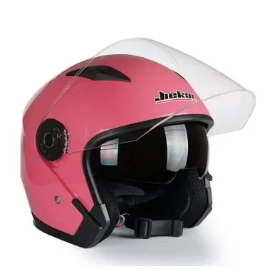 5 Jiekai 512, полулицевой мотоциклетный шлем с двойными линзами, Capacete Para moto cicleta Cascos moto, винтажные шлемы для скутера - Цвет: 5