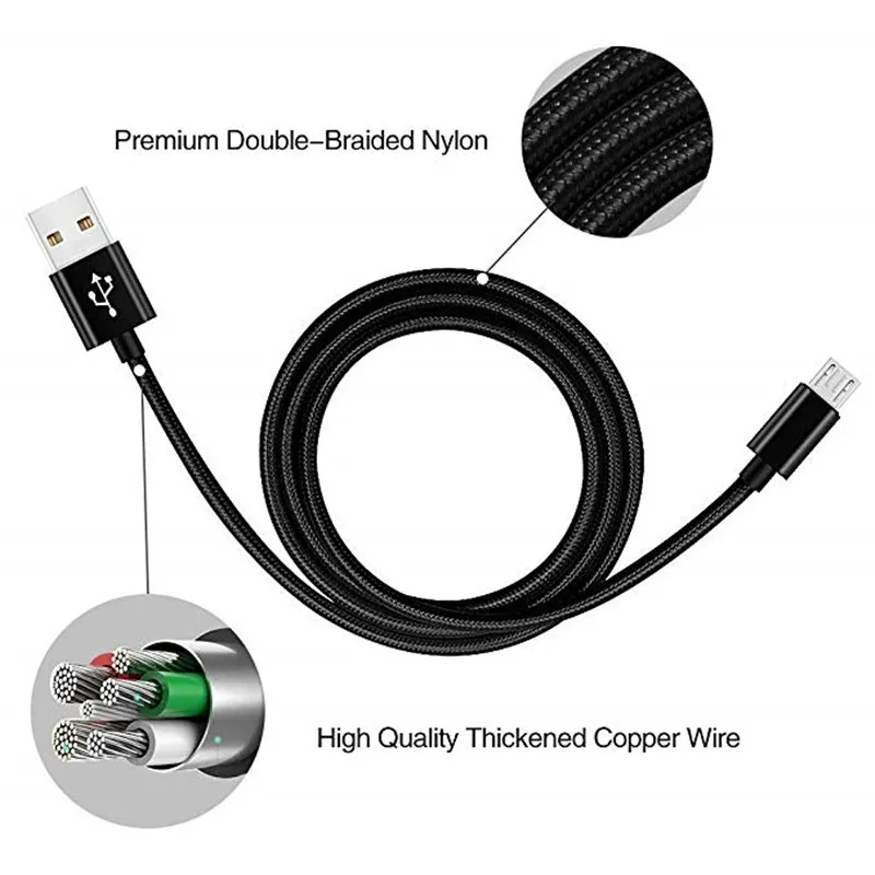 Micro USB кабель для Huawei honor 8X 8C Xiaomi Redmi Samsung Быстрая зарядка Microusb зарядного устройства