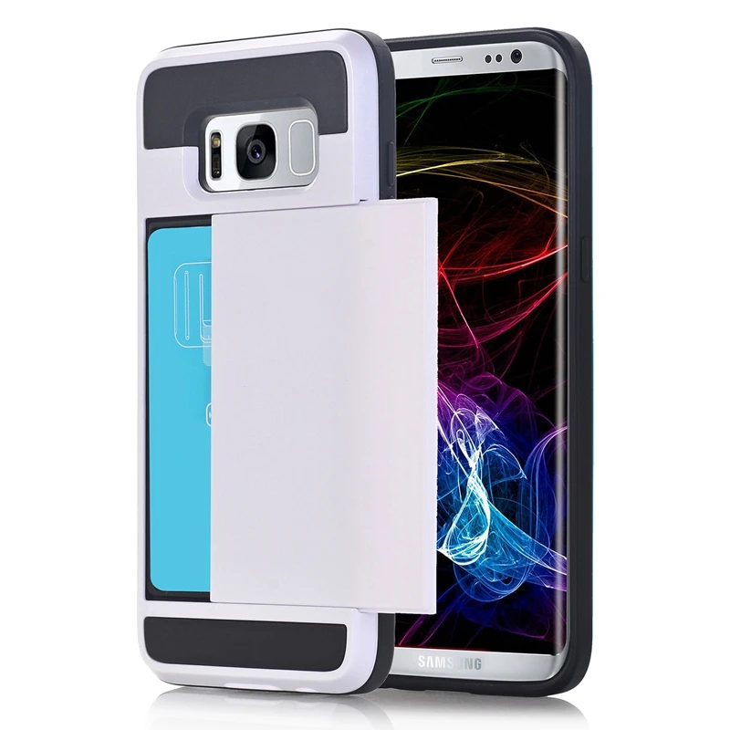 Ikasfeu TPU + PC чехол для телефона Samsung Galaxy S8 с горкой слот карты Новый Дизайн телефон