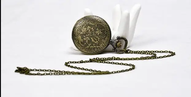 Женские и мужские карманные часы с подвеской в виде совы из кварцевой бронзы