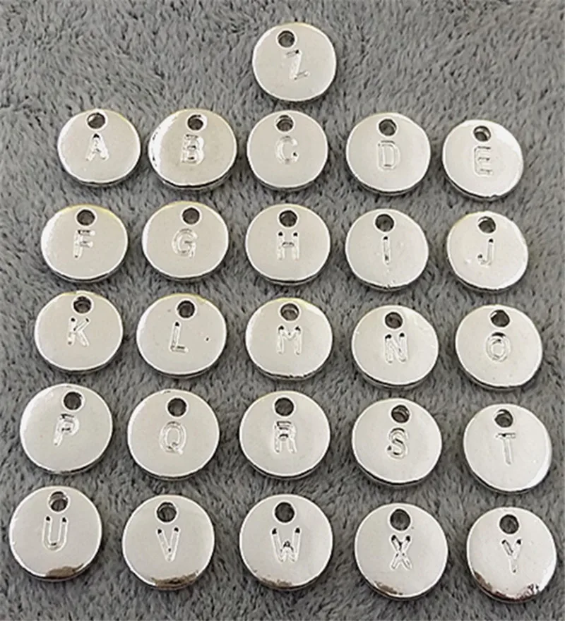 Горячая продажа 26 шт (A ~ Z)/лот многоцветные двухсторонние Diy 10 мм Inital буквы Алфавит