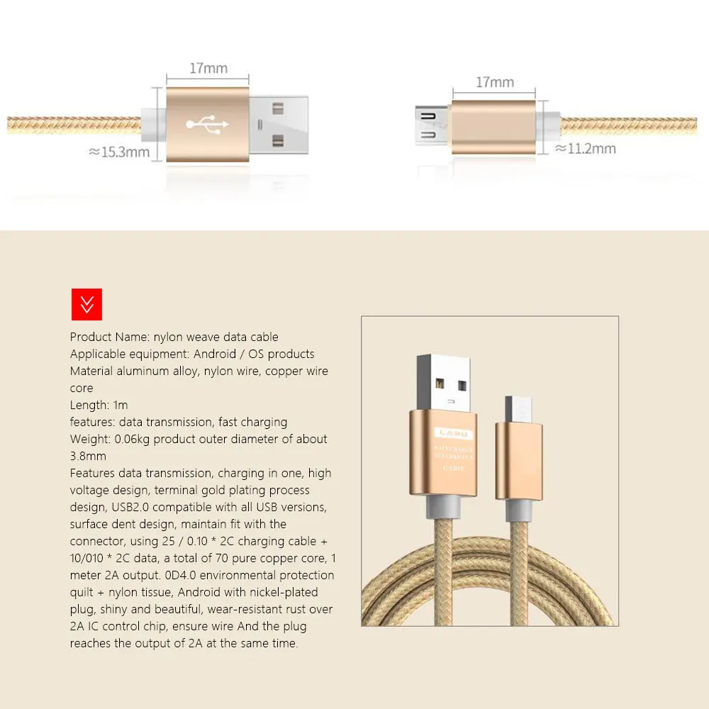 Кабель USB Type-C для быстрой зарядки 3 шт. | Мобильные телефоны и аксессуары