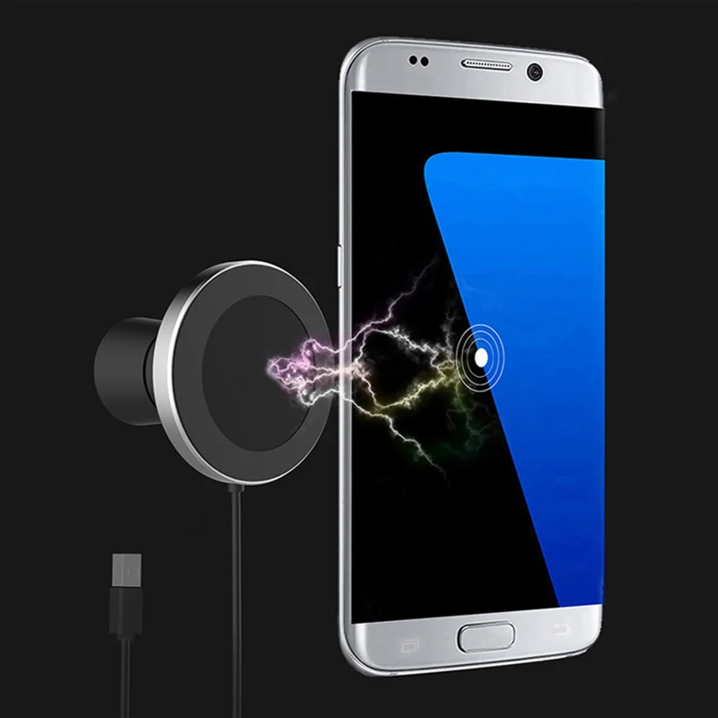 360 Qi Wireless Car Charger Holder Magnetic Air Vent Mount Dock for iPhone XS MAX 8 Plus SAMSUNG S10+ S9 S8 S7 Edge Note 9 | Мобильные