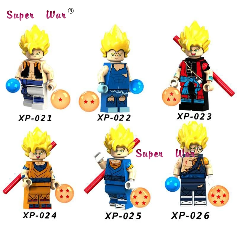 XP021-026 1 Набор, серия из фильма, 2 игры, пираты из Caribbean Dragon Ball Z, Джек Воробей, строительные блоки, игрушки для детей - Цвет: XP021-026