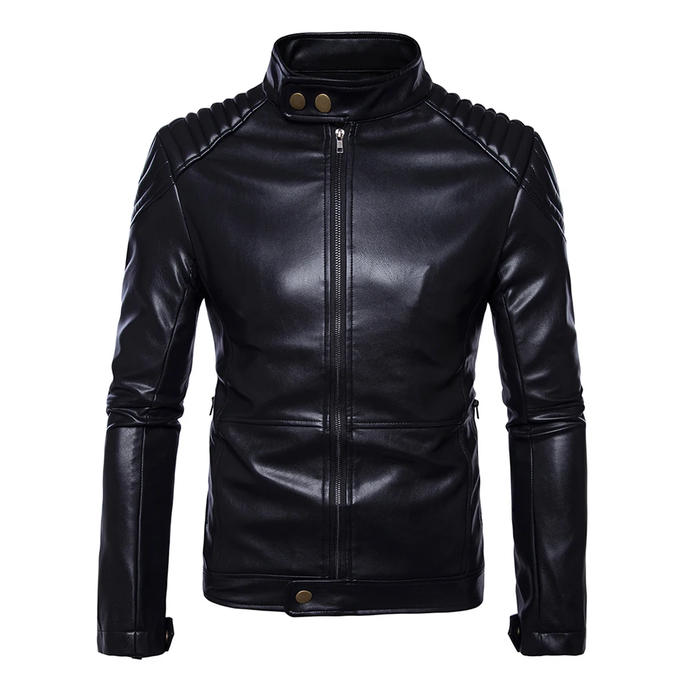 Новая классическая мотоциклетная куртка в стиле ретро Мужская Байкерская из
