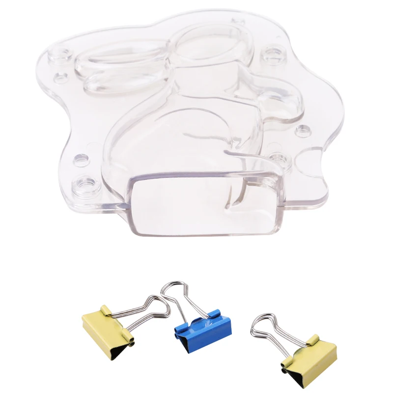 3D Пасхальный кролик пластиковая шоколадная форма милая обувь конфетная Сахарная