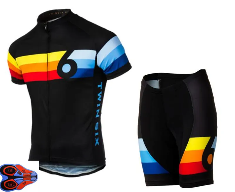 9D гель pad Pro команды Twin шесть велогонка Джерси 6 Ropa Ciclismo быстрый сухой Спортивные жилетки Велосипедная Форма велосипед спортивная - Цвет: 02