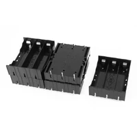 500pcslot masterfire black plastic 3 x 3 7v 18650 batteries case cover 6 pins battery holder storage box