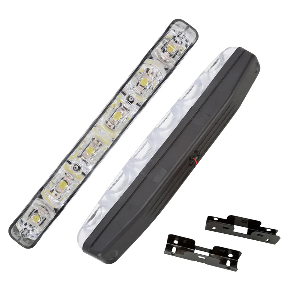 1 пара Универсальный DRL светодиодный Автомобильные дневные ходовые огни 6 s DC 12V