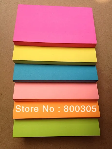 Neon paper sticky note