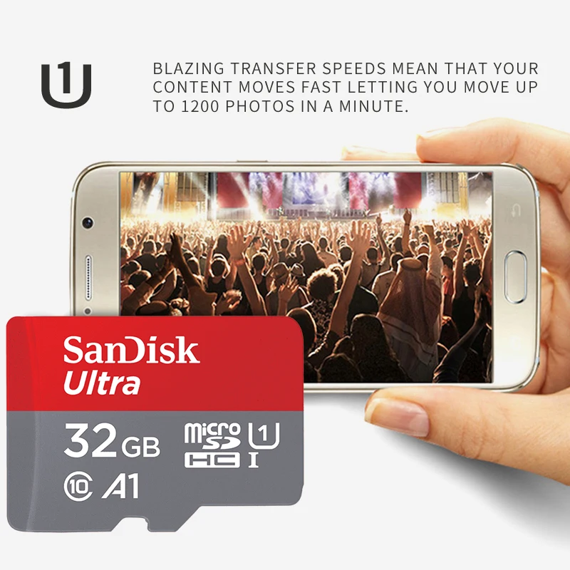 32 г 98 МБ/с. SanDisk Ultra оригинальный SDHC C10 Micro карты памяти картао SD ГБ HC смартфон