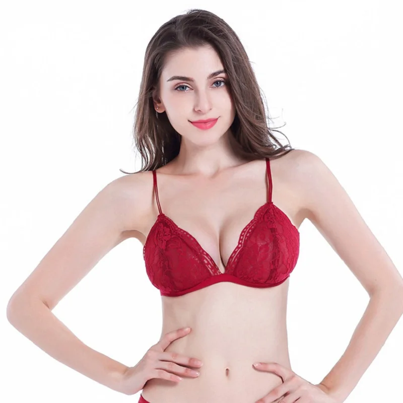 Эротический Бюсгальтер Bralettes бесшовное белье нижнее дышащая Съемная чашка vs