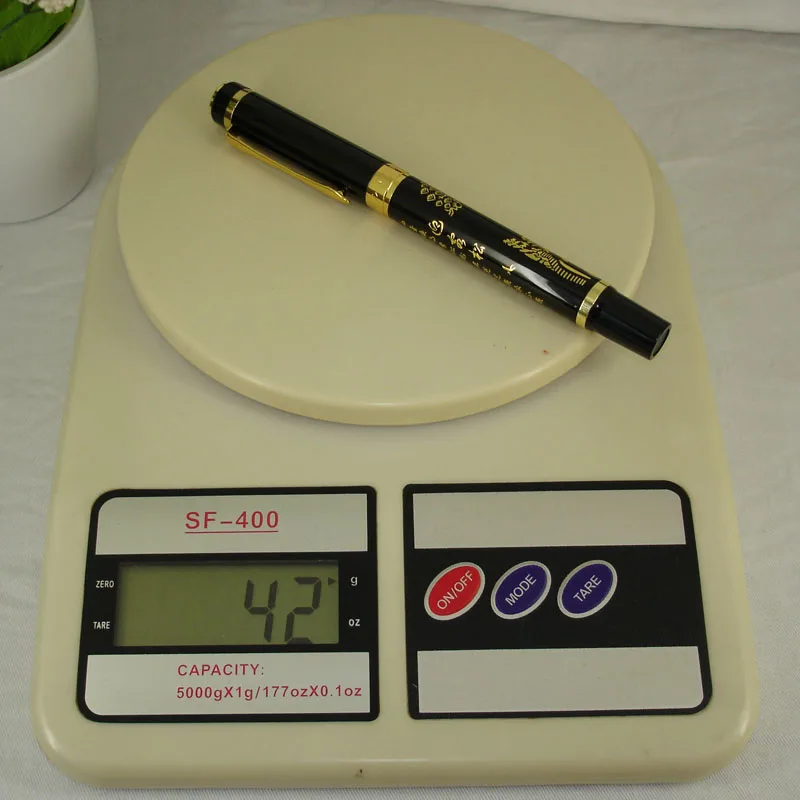 

ACMECN China Element Branded ink Fountain Pen Stainless Steel Black ink Pen Novelty Design Office Supplier Deboss Black Pens