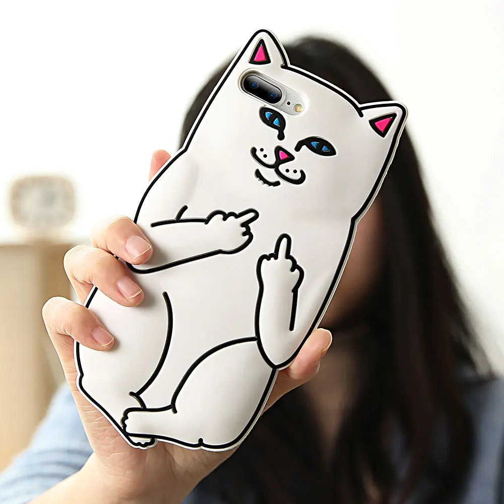 Оригинальный 3D ripndipp чехол для Apple IPhone 5S SE милый кот телефон Чехлы Забавный Мягкий