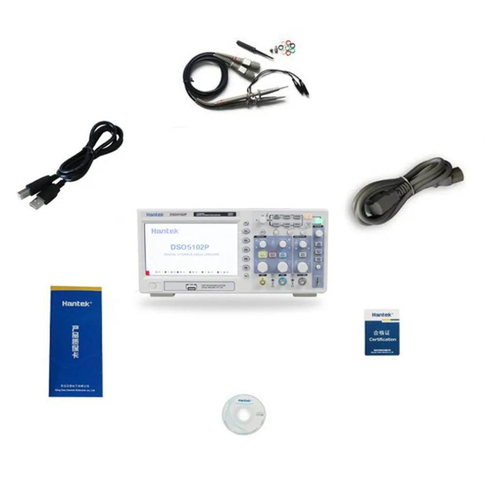 DSO5102P Цифровой осциллограф 100 МГц 1Gsa/S 2-CH 7 &quotTFT дисплей USB WD Портативный Ручной |
