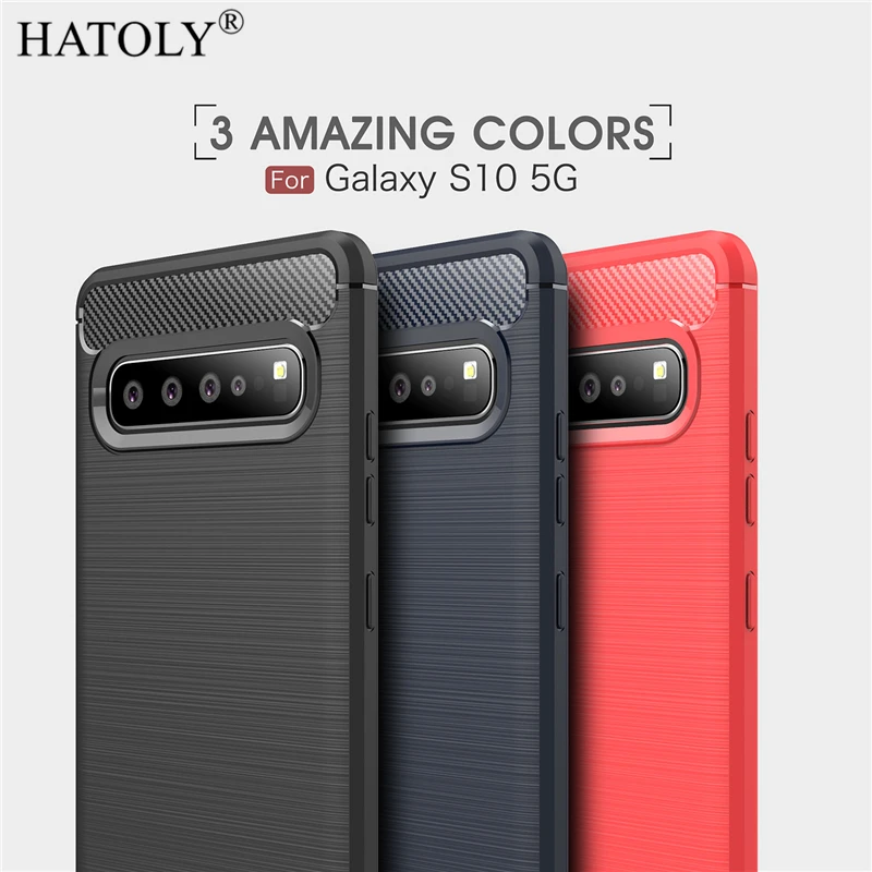 Для Samsung Galaxy S10 5G чехол Деловой стиль мягкий силиконовый резиновый для телефона