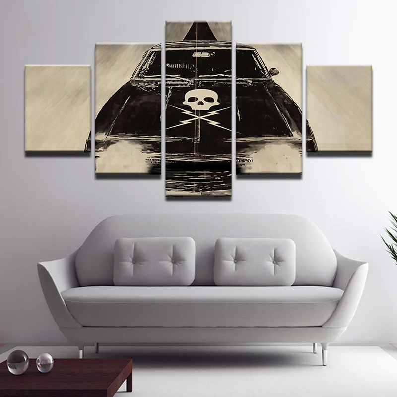 5 Панель фильм доказательство смерти каркасом для автомобиля живопись на холсте