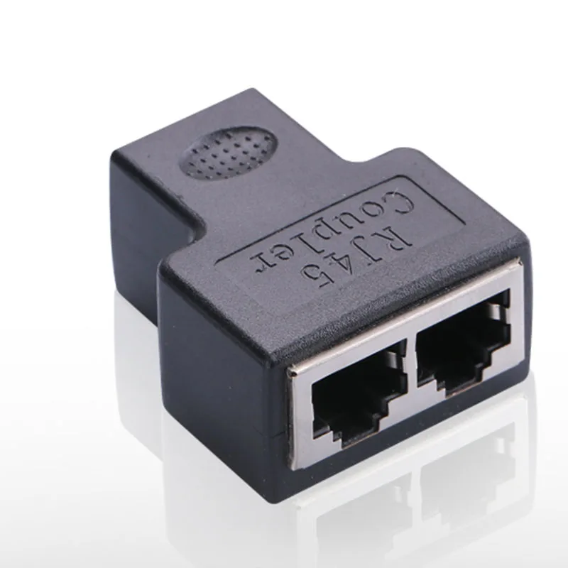 1 до 2 двойной женский порт CAT5/CAT 6 LAN Ethernet Sockt сетевые соединения сплиттер адаптер