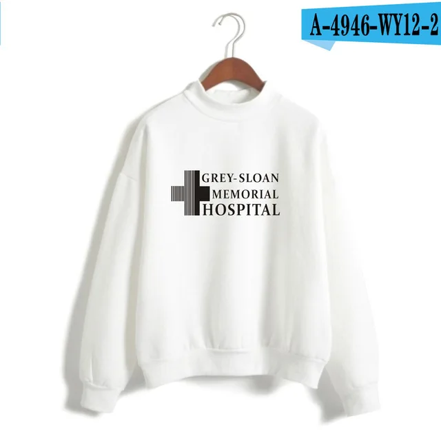 GL white Его прекрасный день, чтобы сохранить свитер с лиственным рисунком Графический Печатный свитер женщин Tumblr Цитата GREYS Anatomy подарок толстовки спортивный костюм - Цвет: GL white