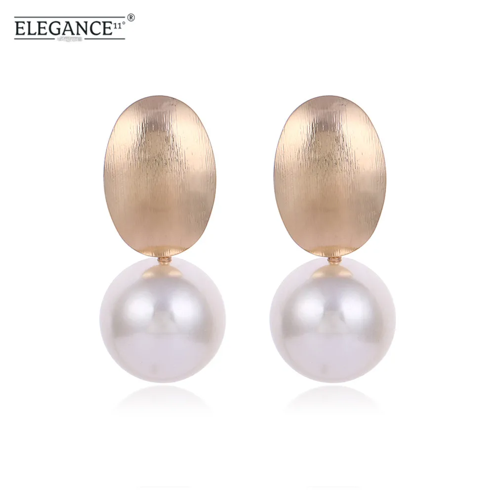 Женские серьги-клипсы ELEGENCE11 большие серьги без пирсинга с искусственным