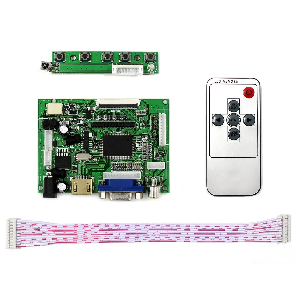 Плата драйвера H DMI + VGA 2AV для ЖК экрана 6 5 дюйма 7 дюймов 8 9 800x480 AT065TN14 AT070TN92 AT090TN10 50