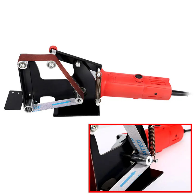 Электрическая угловая шлифовальная лента шлифовальная металлическая деревянная шлифовальная лента M10/M14 адаптер для шлифовальной машины полировка металла Деревообрабатывающие инструменты