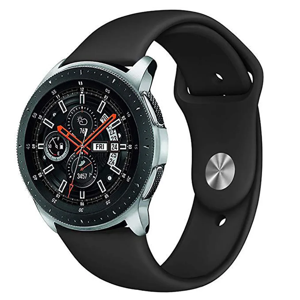 Силиконовый браслет для Samsung Galaxy Watch сменный Цветной Резиновый Браслет спорта