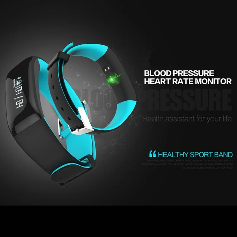Wearable Bluetooth Wristband Blood Pressure Heart Rate Tracker Passometer Waterproof Swim Sports Smart Bracelet for IOS Android |