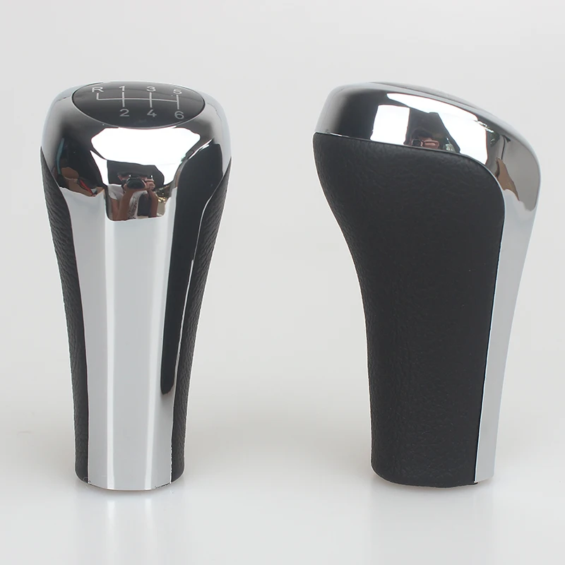 Хромированная серебристая ручка переключения передач для BMW E90 E91 1 3 5 6 серии E30 E36