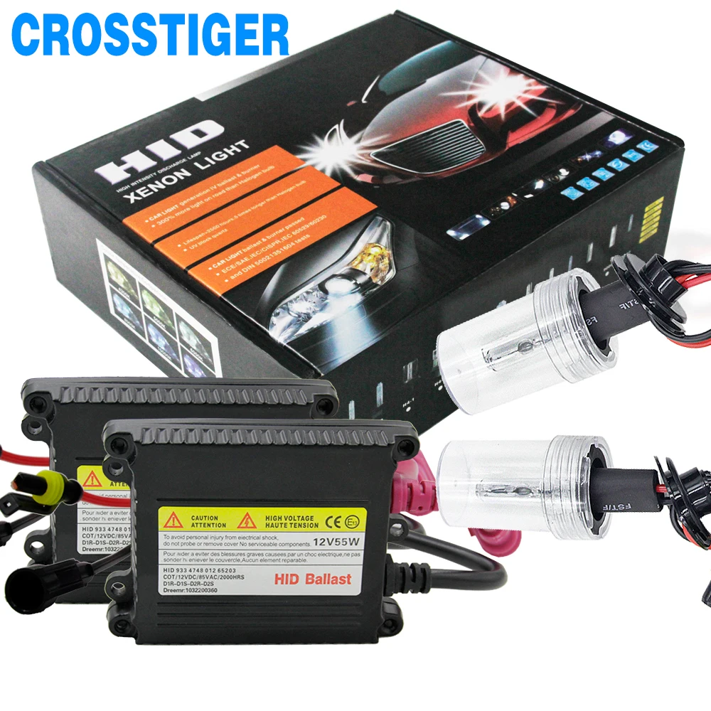 12В 55 Вт Ксеон H7 HID переделочный комплект H1 H3 H11 9006 9005 9004 9007 880 H13 H4 Автомобильные фары