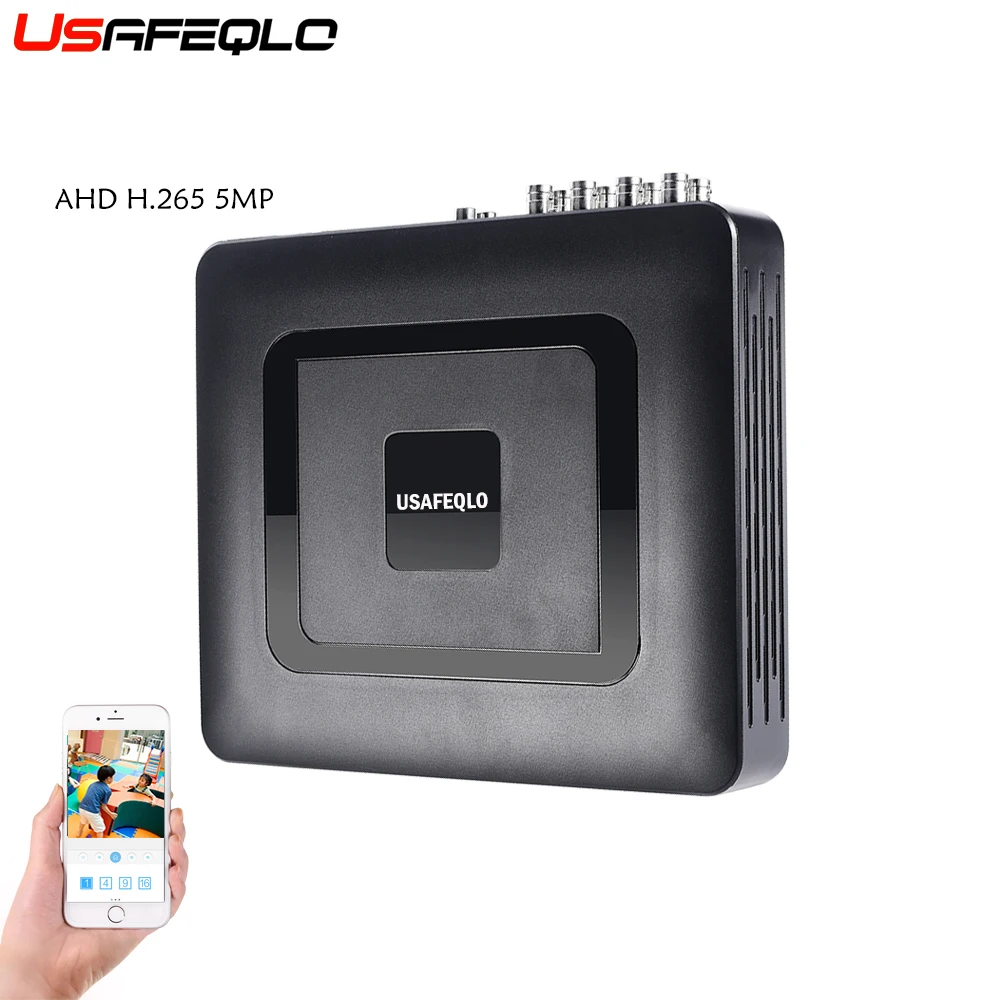 USAFEQLO Гибридный 4CH 8CH H.265 AHD5MP AHD DVR 6 в 1 XVI AHD CVI TVI CVBS безопасности DVR NVR для AHD-G AHD камера 5MP IP камера