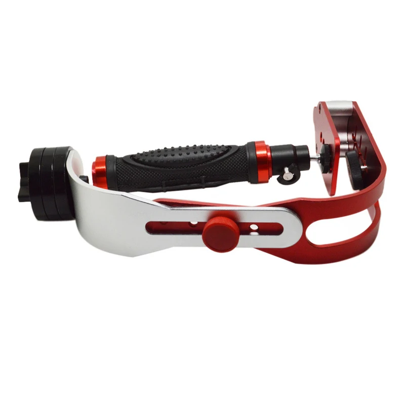 Ручной Стабилизатор для цифровой камеры Gopro DSLR SLR Sport DV de camera Универсальный красный с уровнем