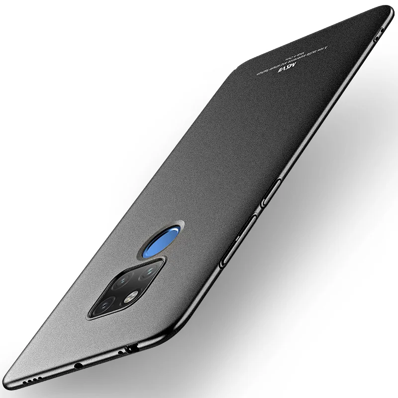 Froseted Black Чехлы для телефонов huawei mate 20 Pro X Msvii шикарный ультра тонкий жесткий поликарбонатный чехол-крышка для huawei mate 20 X Pro Чехол Корпус - Цвет: Froseted Black