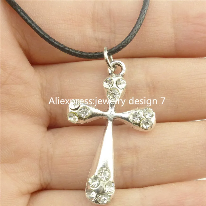 Free shipping 16993 Vintage Religious Jesus Cross Pendant 17&quot Choker Collar Short Necklace 12514 | Украшения и аксессуары