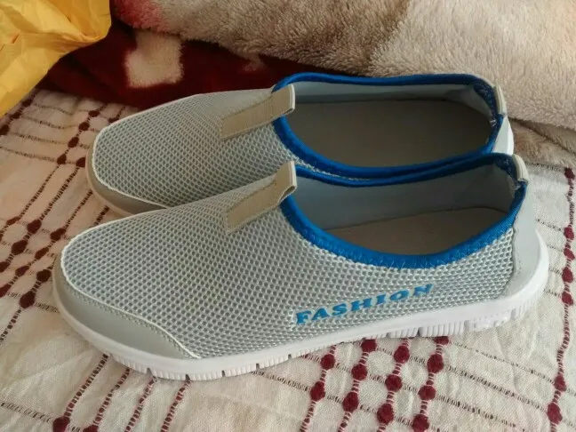 Новинка 2016 летняя повседневная обувь для мужчин сетевые мягкие дышащие туфли