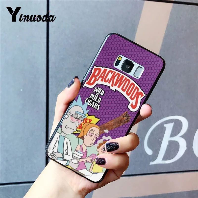 Цветной чехол для телефона Yinuoda rick and morty backwoods Honey Berry Cigars Samsung Galaxy S8 S7 edge S6 plus S10 S9plus |