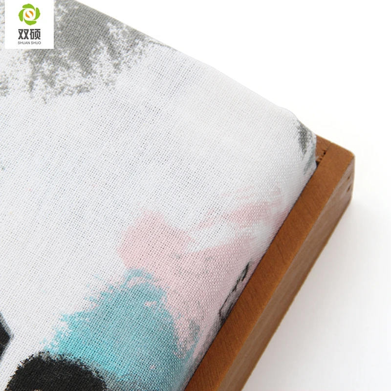 Lnk Бабочка Ситец льняной Ткани этнические Женщины для Рубашек блузки шторы